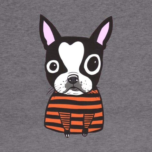 Boston Terrier Stripes by turddemon